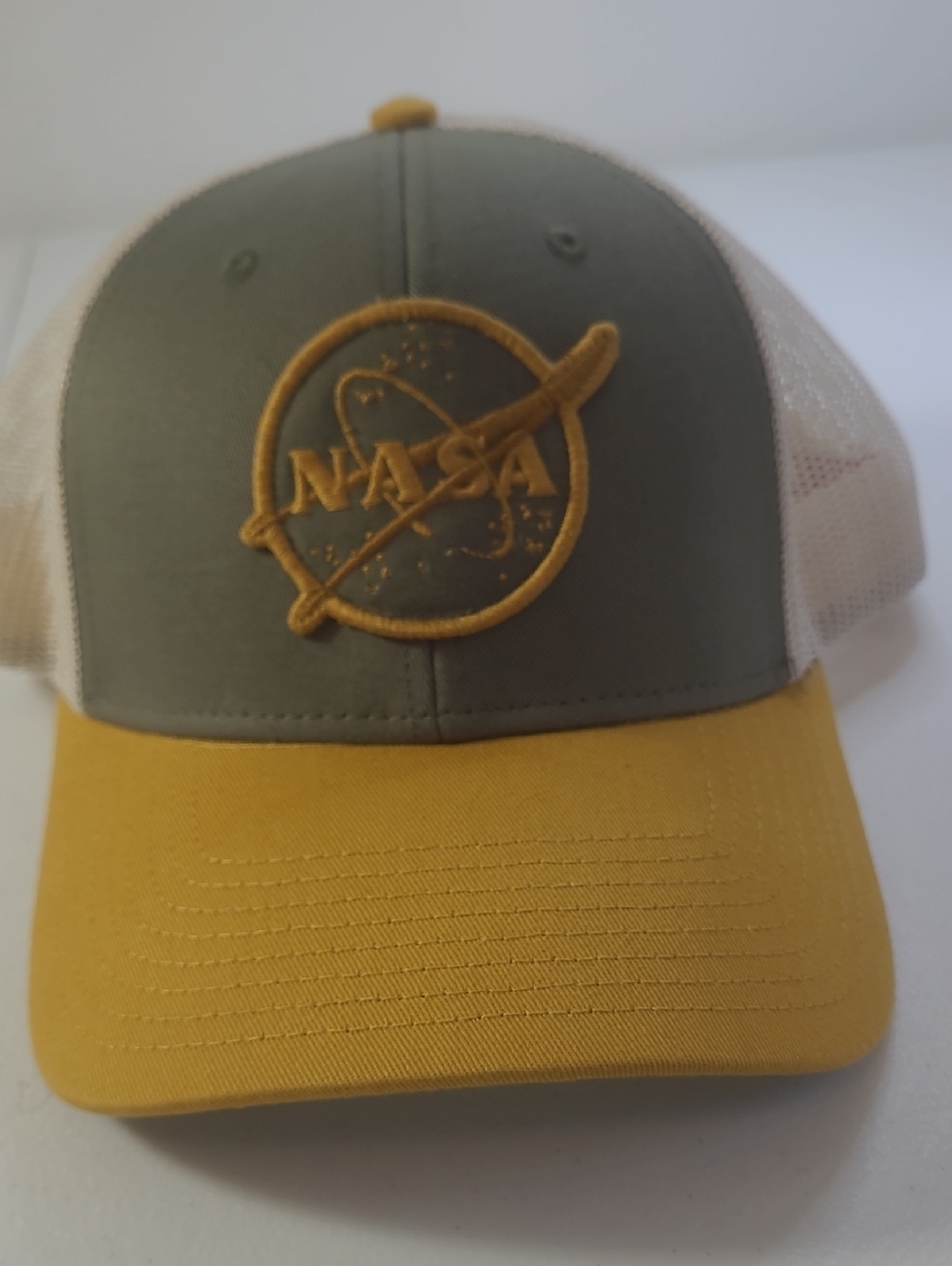 American Needle  NASA Trucker Hat in Mustard & Olive